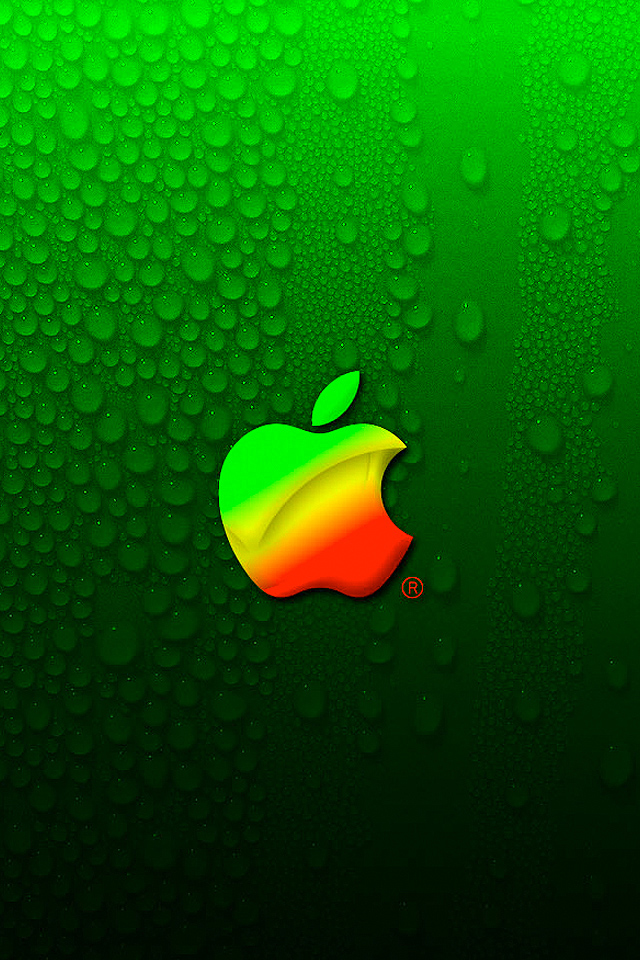 iphone logo wallpaper,grün,schriftart,grafik,illustration,grafikdesign