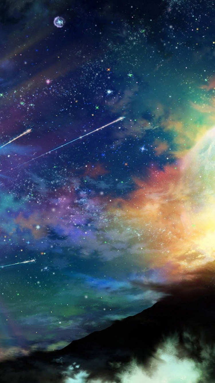 space iphone wallpaper,sky,nature,atmosphere,nebula,aurora