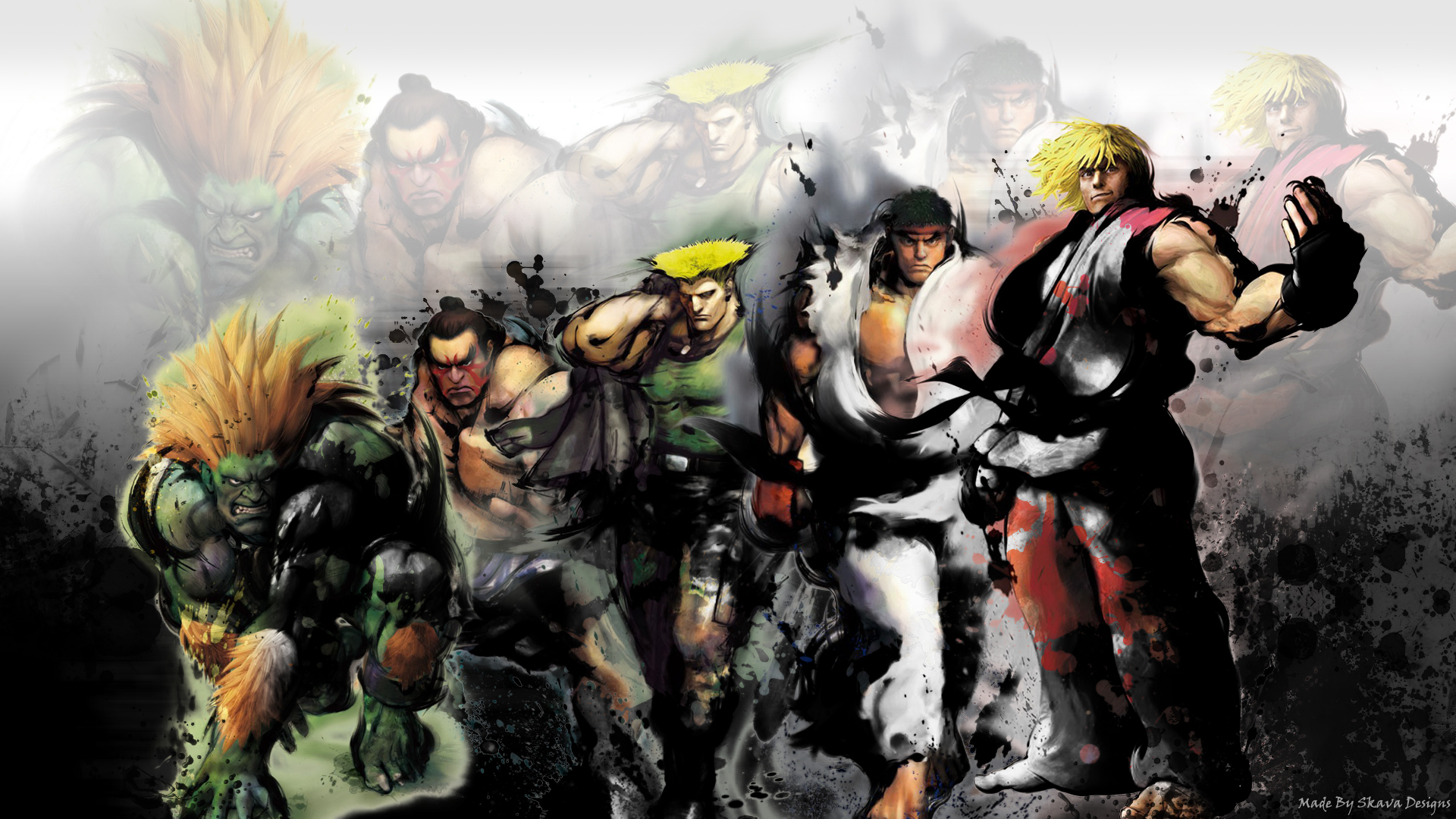 street fighter wallpaper,illustration,action adventure game,fictional character,fiction,art