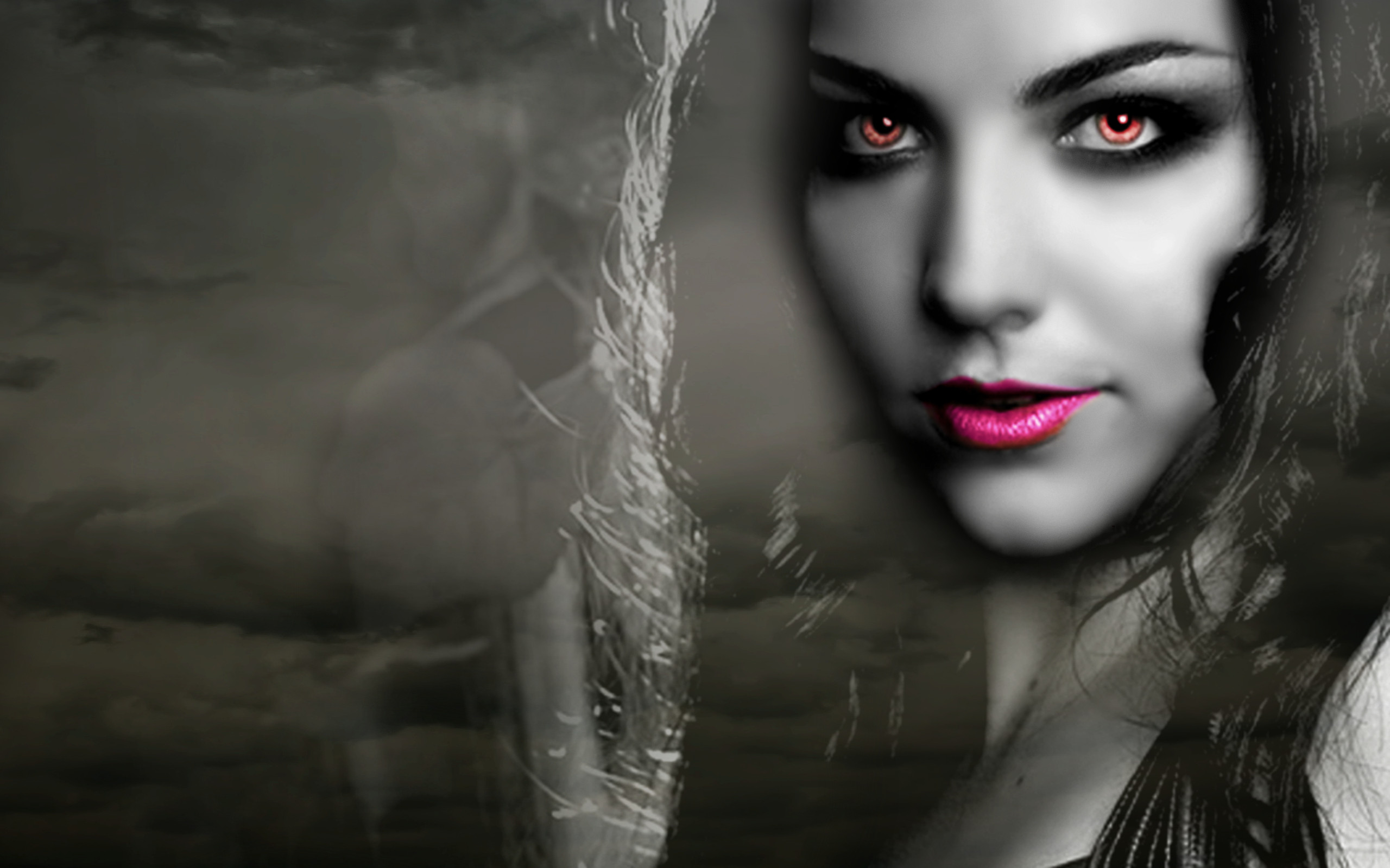 뱀파이어 벽지,얼굴,말뿐인,아름다움,머리,눈