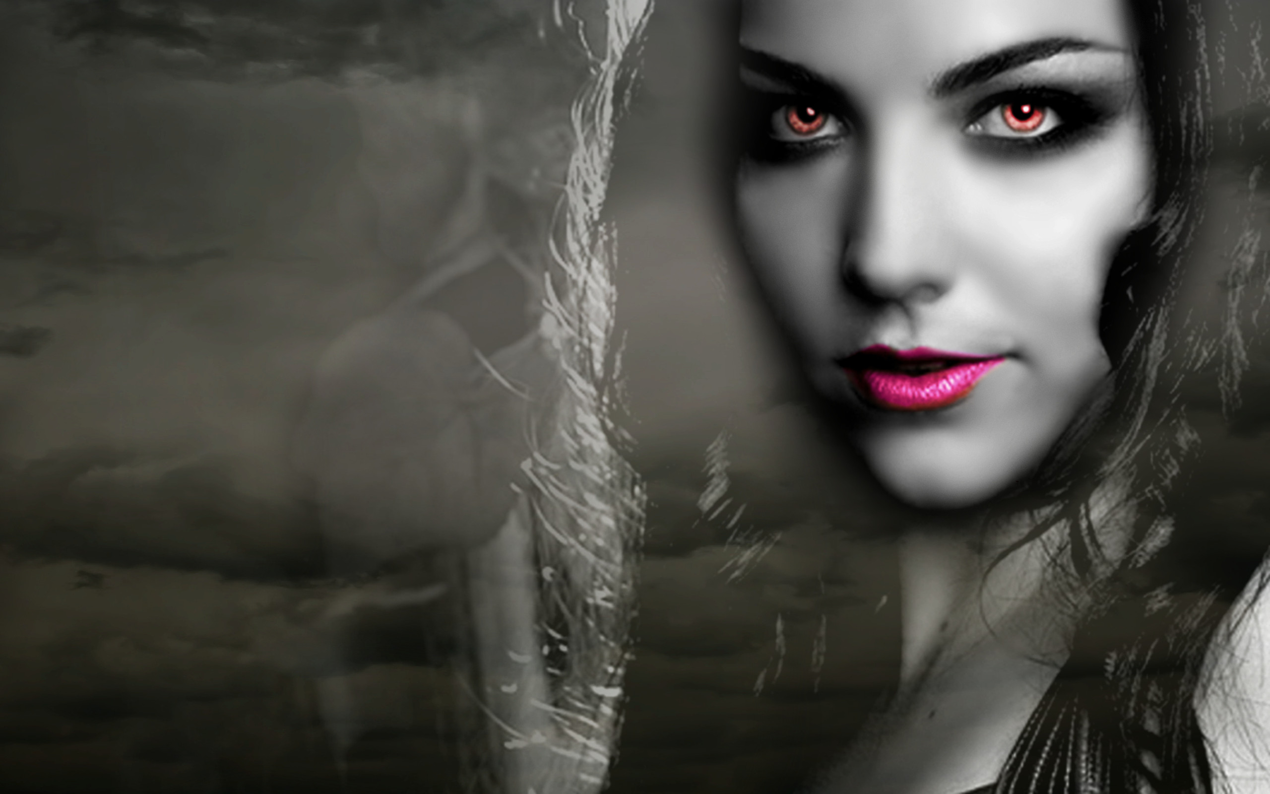 vampire wallpaper,face,lip,beauty,head,nose