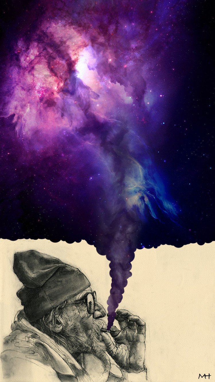 fond d'écran para celular hd,ciel,violet,atmosphère,illustration,espace