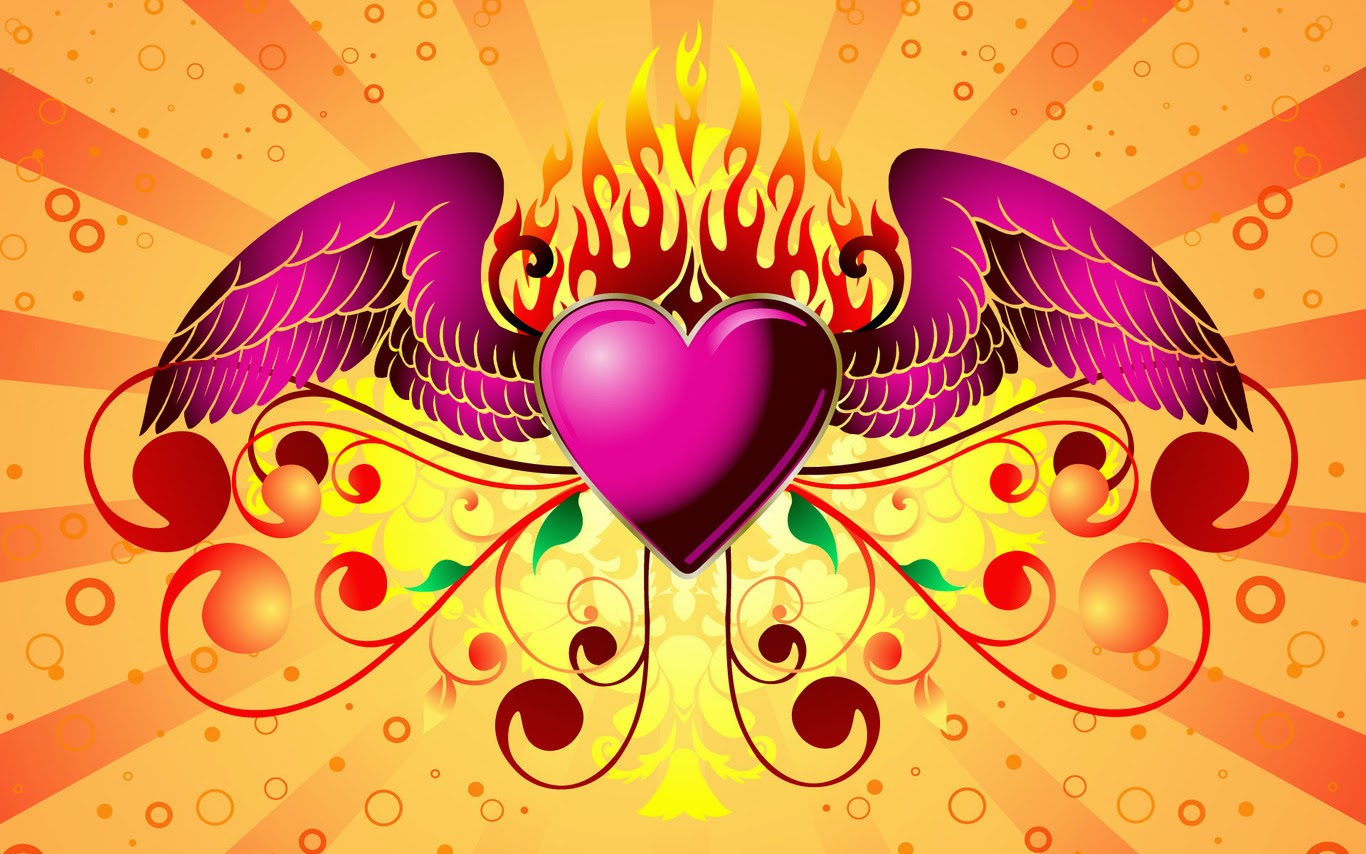 壁紙de amor,グラフィックデザイン,フラクタルアート,紫の,アート,心臓