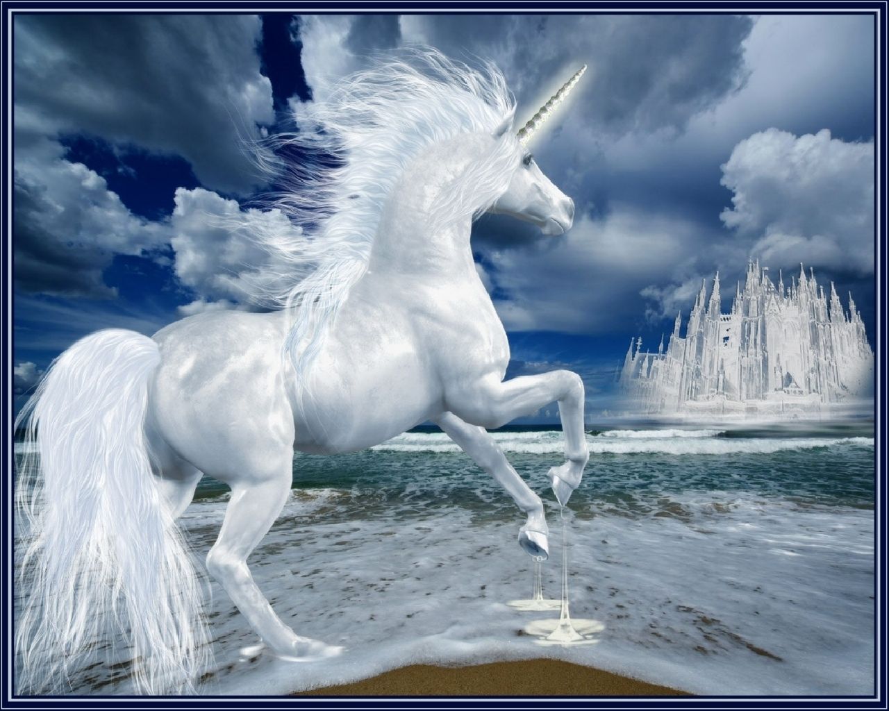 imagenes hd wallpaper,unicorn,fictional character,mythical creature,sky,horse
