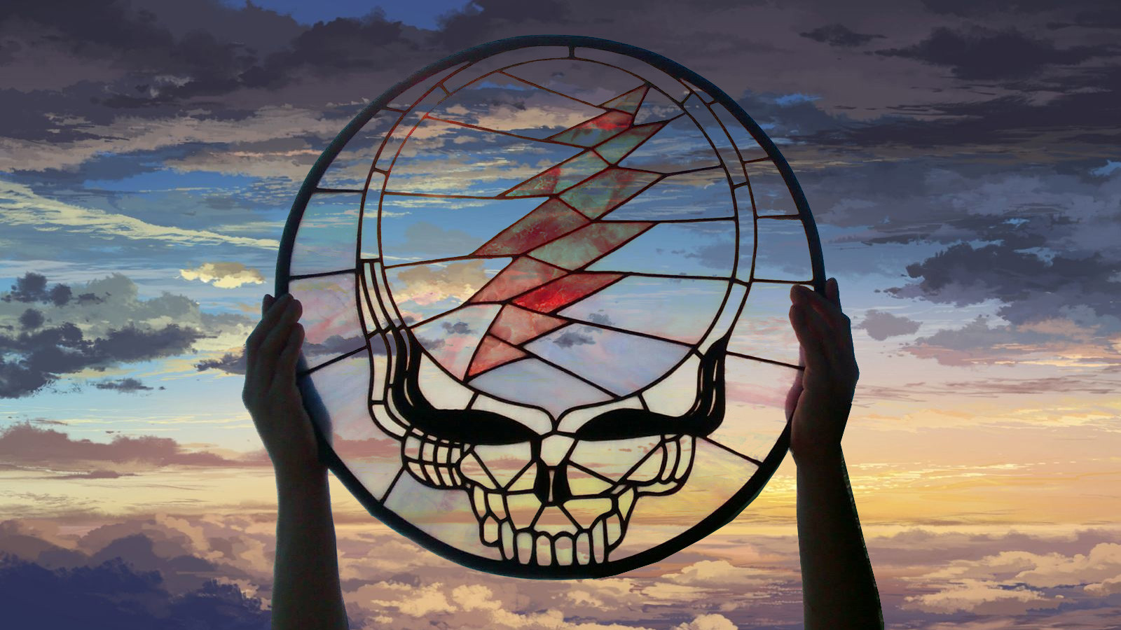 grateful dead wallpaper,sky,basketball,net,art