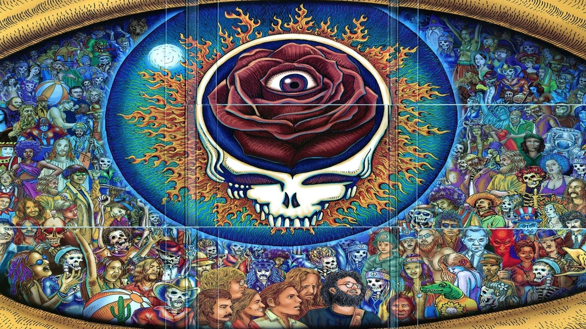 fondo de pantalla muerto agradecido,arte psicodélico,arte,mosaico,mural,artes visuales