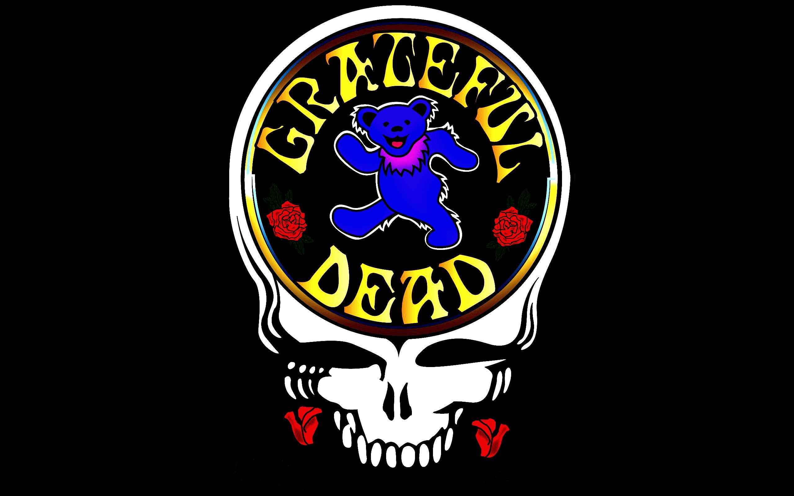 grateful dead wallpaper,logo,emblem,bone,skull,illustration