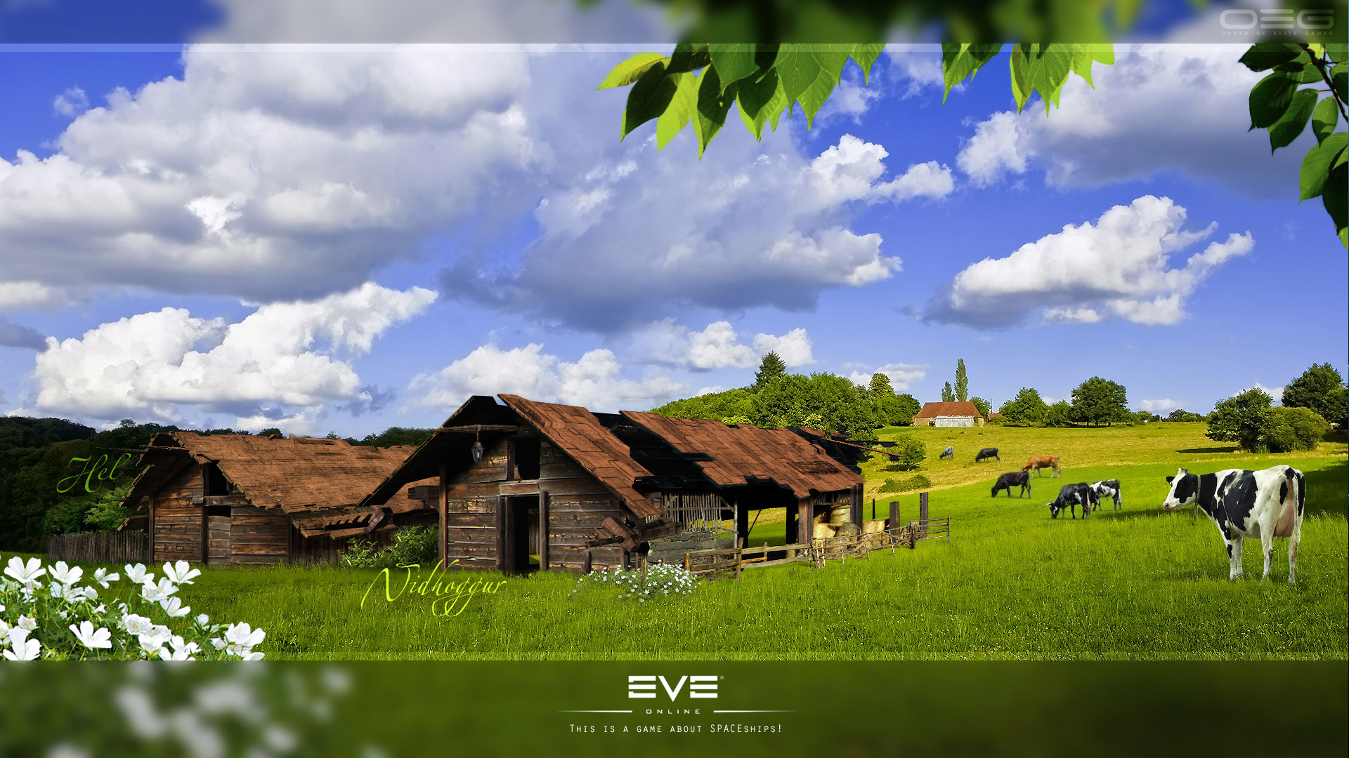 village wallpaper,natural landscape,nature,grassland,pasture,sky