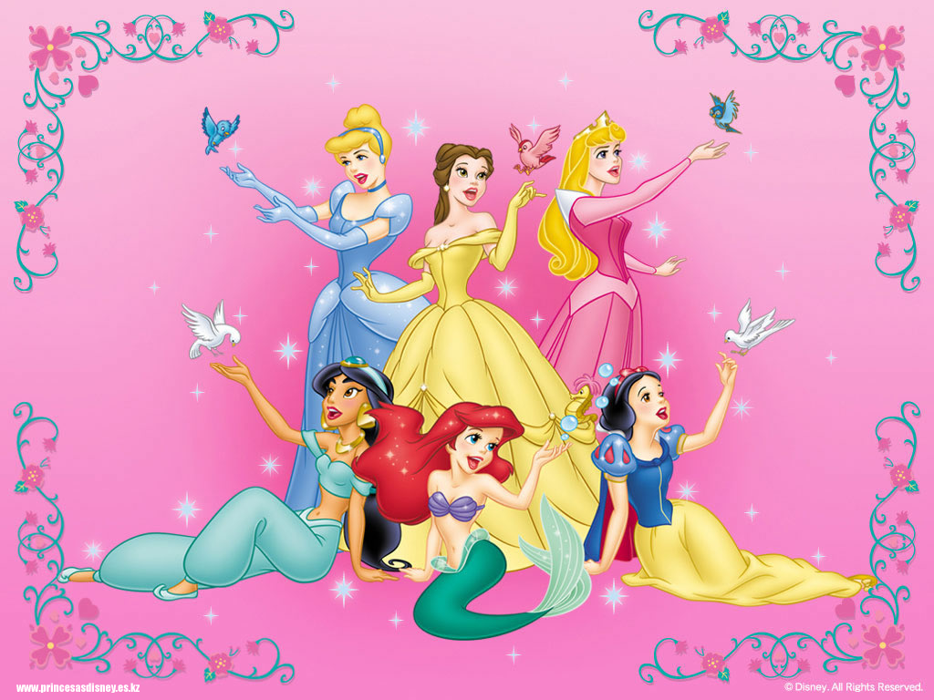 disney prinzessin tapete,karikatur,rosa,erfundener charakter,illustration,stil