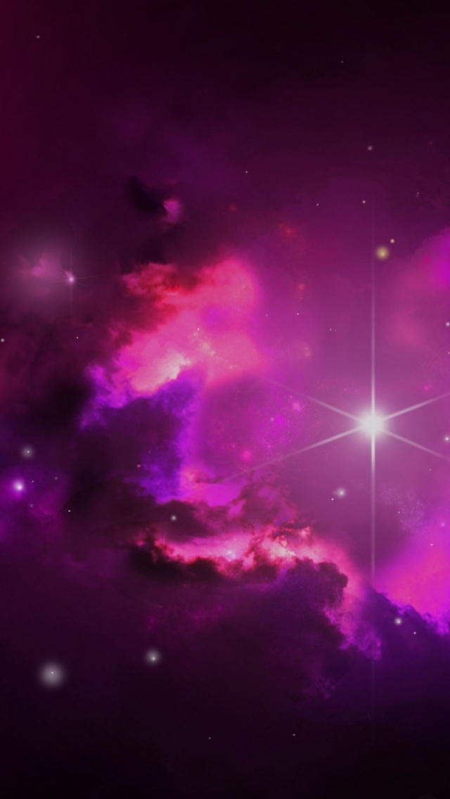 fondo de pantalla de 1136x640,nebulosa,cielo,violeta,púrpura,rosado