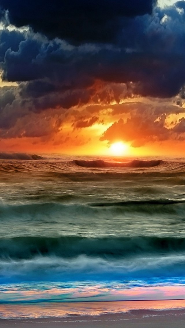 fondo de pantalla de 1136x640,cielo,horizonte,naturaleza,oceano,mar