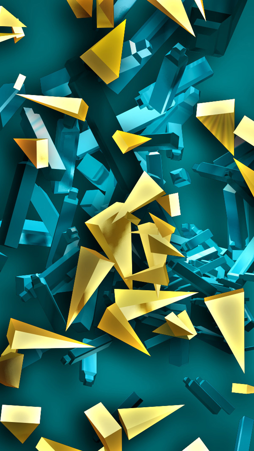 carta da parati 1136x640,blu,giallo,origami,turchese,triangolo