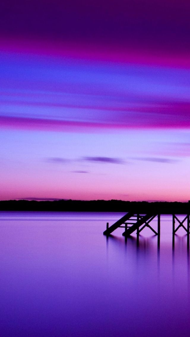 壁紙iphone 5s,空,自然,紫の,地平線,バイオレット