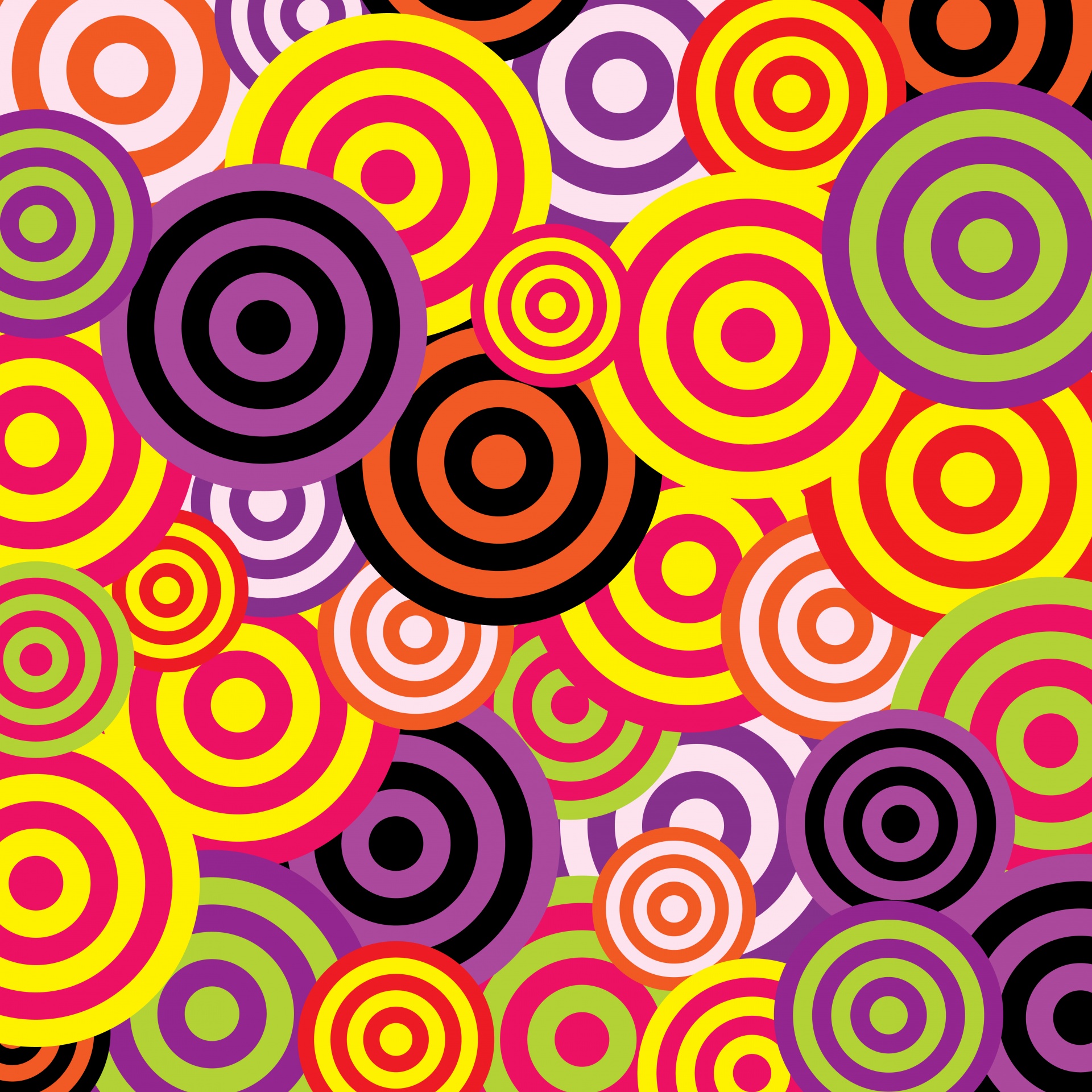 papier peint des années 60,modèle,cercle,orange,violet,violet