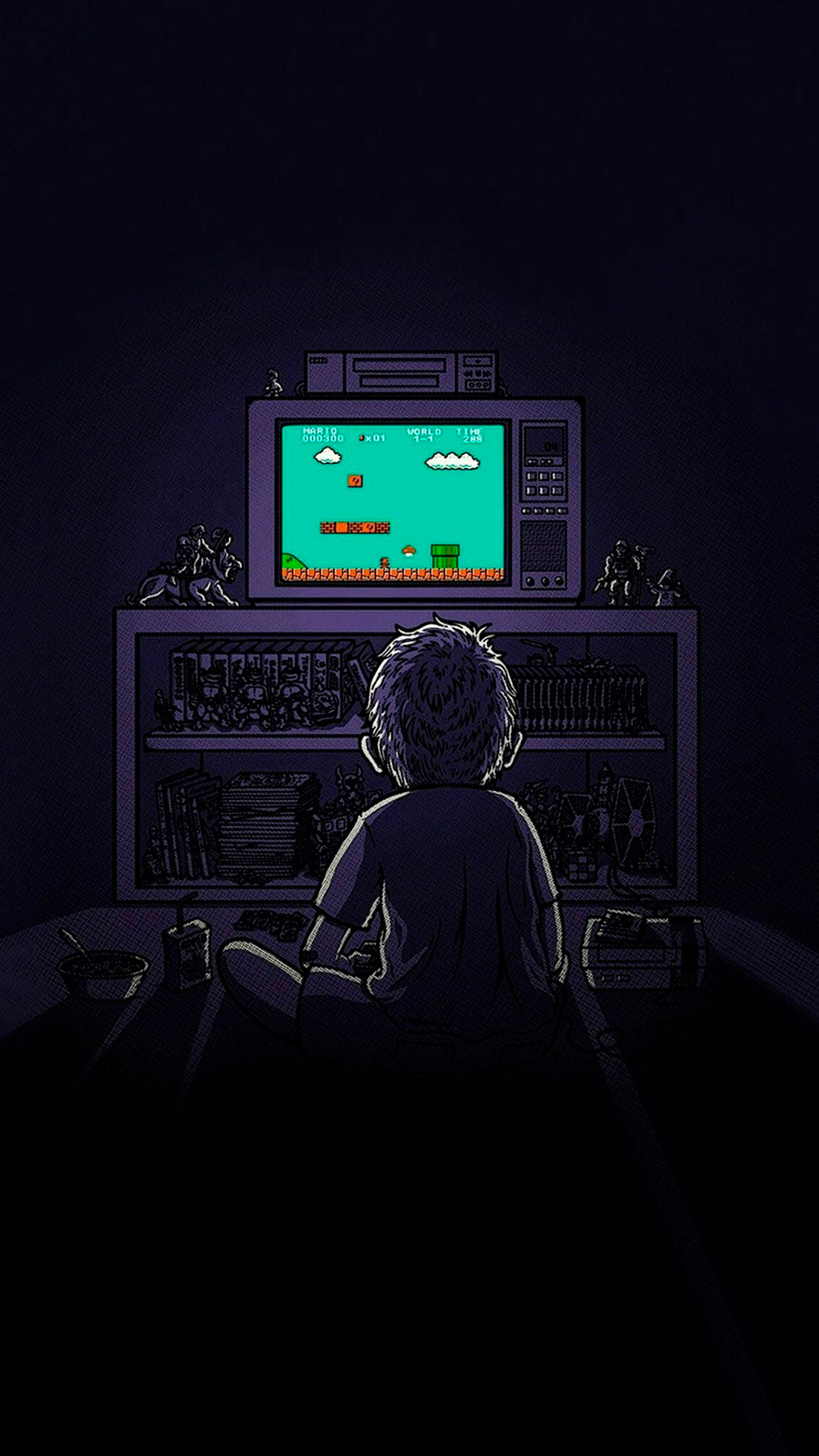 retro gaming wallpaper,technology,electronics,animation,electronic device,room