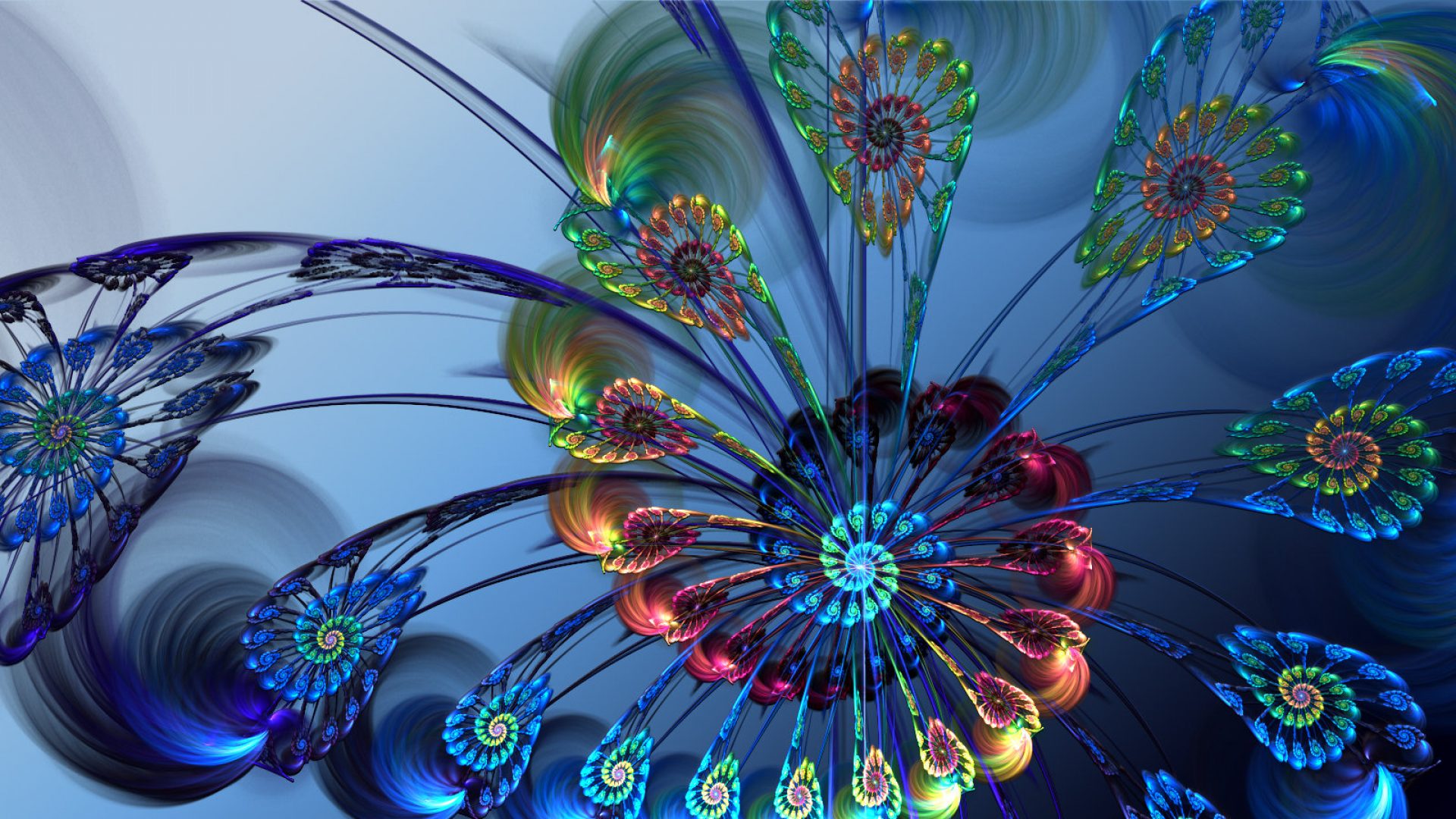 fonds d'écran abstractos,art fractal,bleu,violet,bleu cobalt,aqua