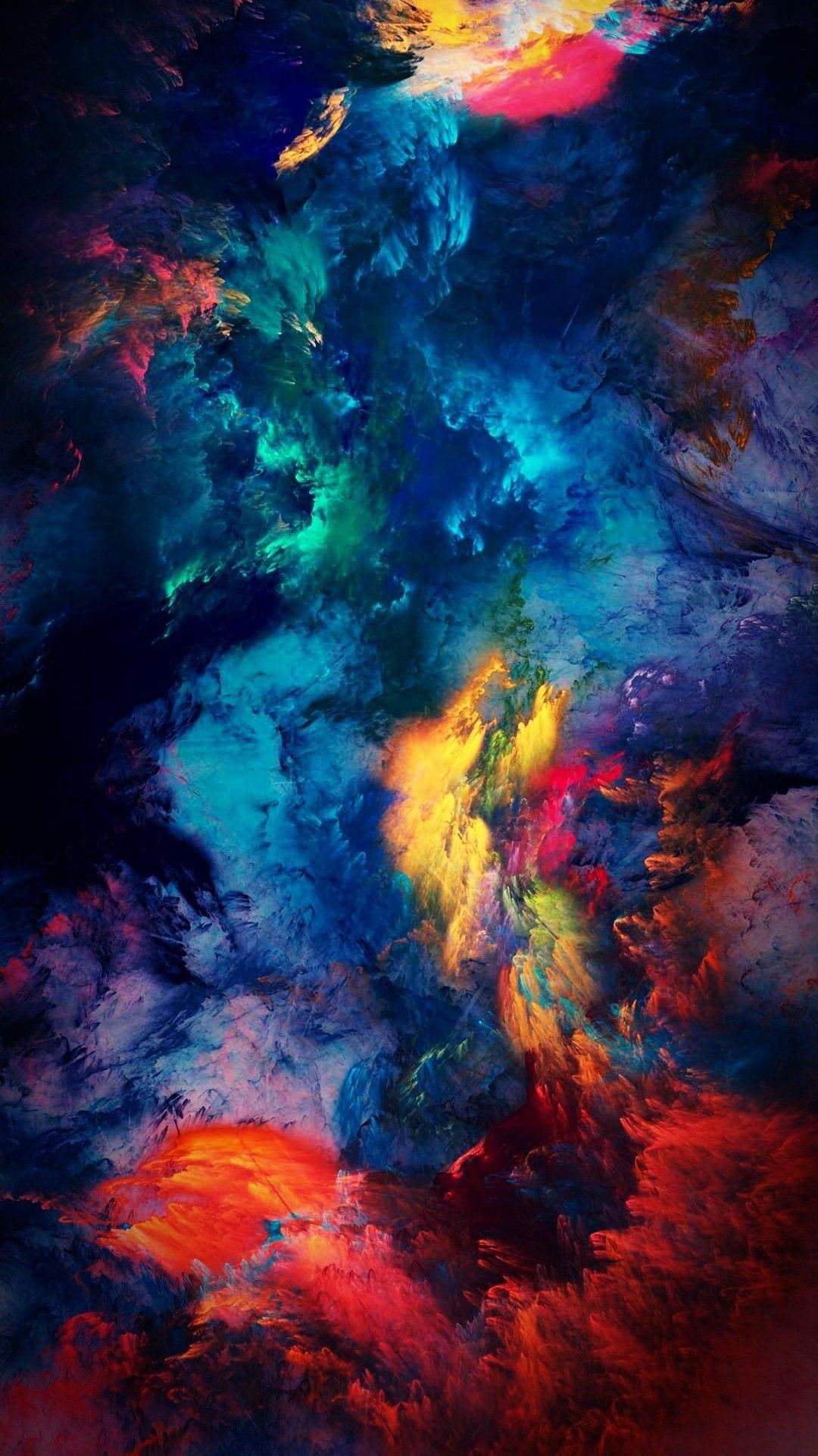 art wallpaper iphone,sky,blue,painting,atmosphere,geological phenomenon