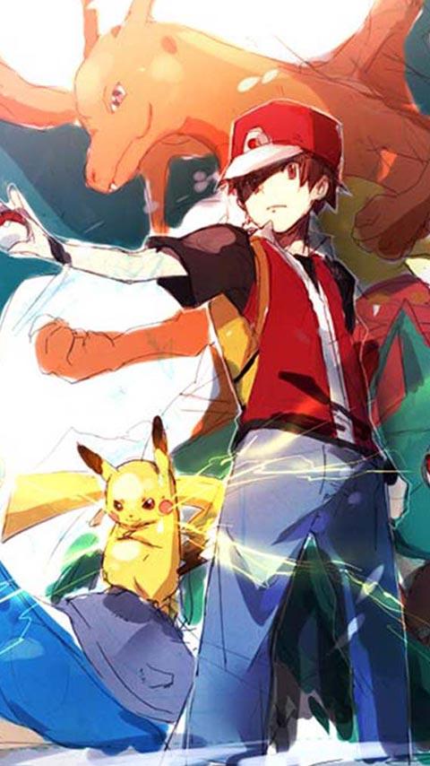 pokemon wallpaper android,cartoon,anime,animated cartoon,fictional character,animation