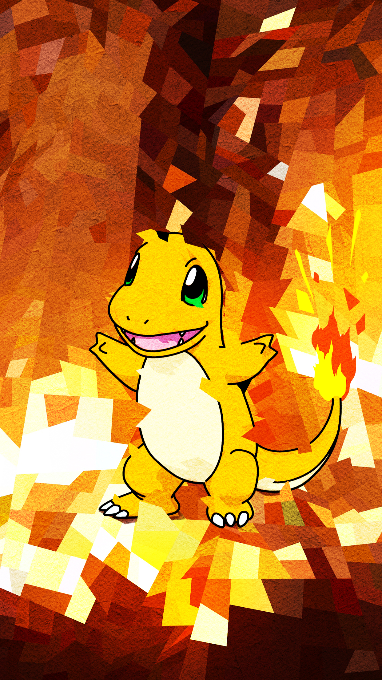 sfondo del telefono pokemon,cartone animato,cartone animato,illustrazione,giallo,arancia