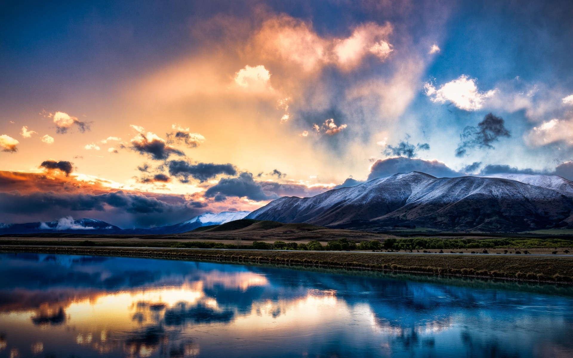 nuovi bellissimi sfondi,cielo,paesaggio naturale,natura,riflessione,nube