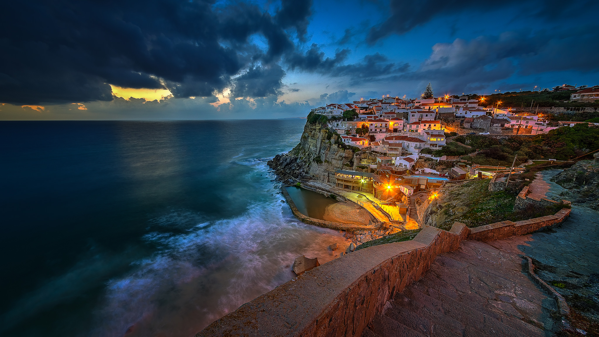 sfondi in hd,natura,cielo,mare,costa,roccia