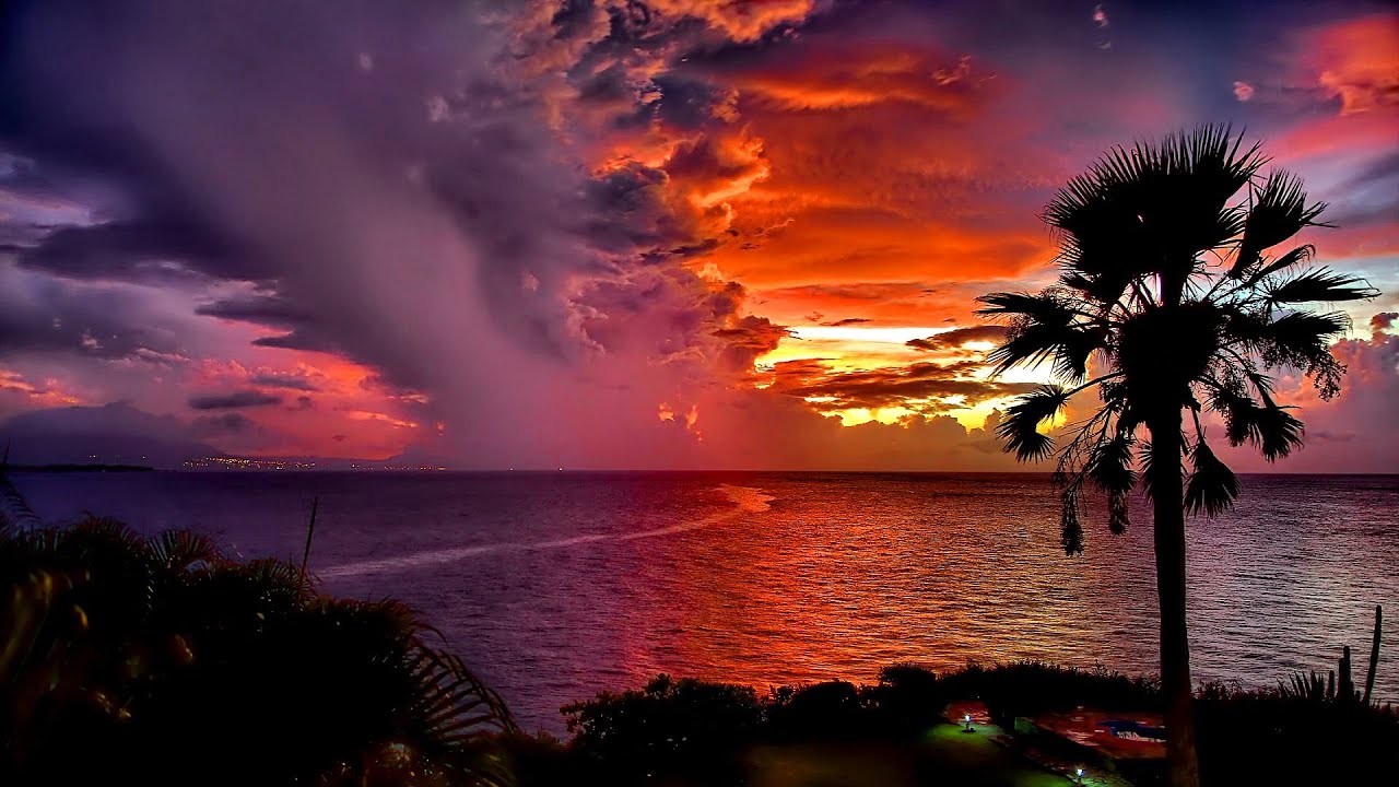 멋진 배경 화면 hd,하늘,자연,수평선,일몰,아침에 붉은 하늘