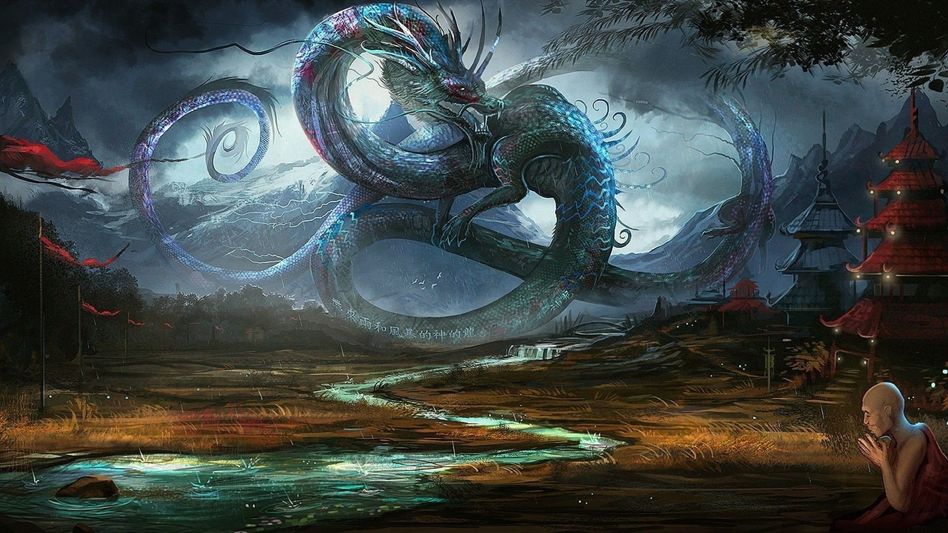 awesome wallpapers hd,action adventure game,cg artwork,dragon,mythology,mythical creature