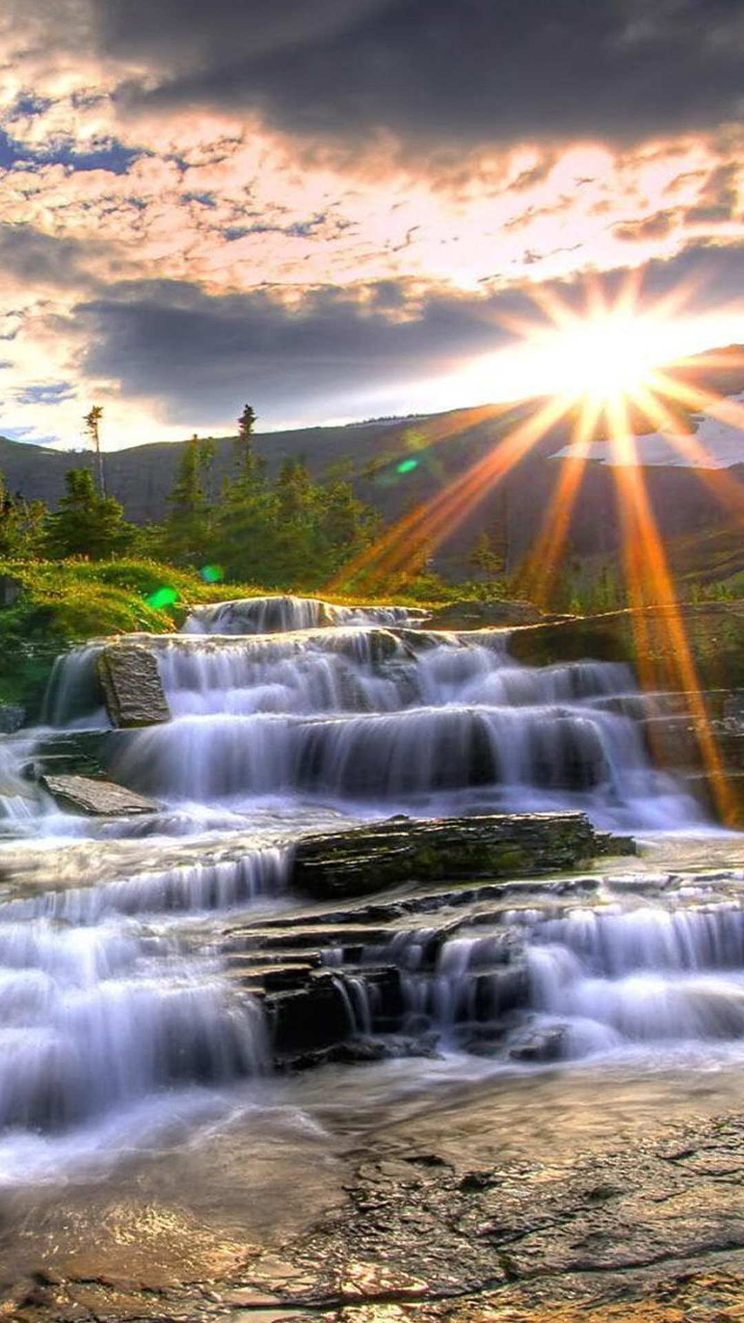 sfondo 1080x1920 full hd,corpo d'acqua,cascata,paesaggio naturale,natura,risorse idriche