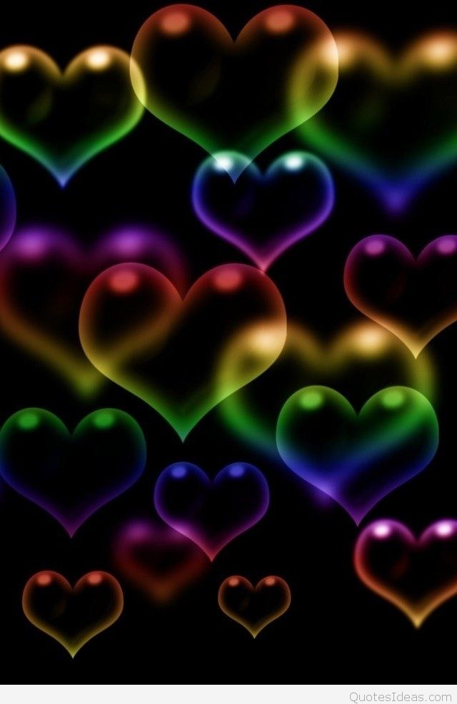 3d hd wallpapers for mobile,heart,purple,neon,violet,love