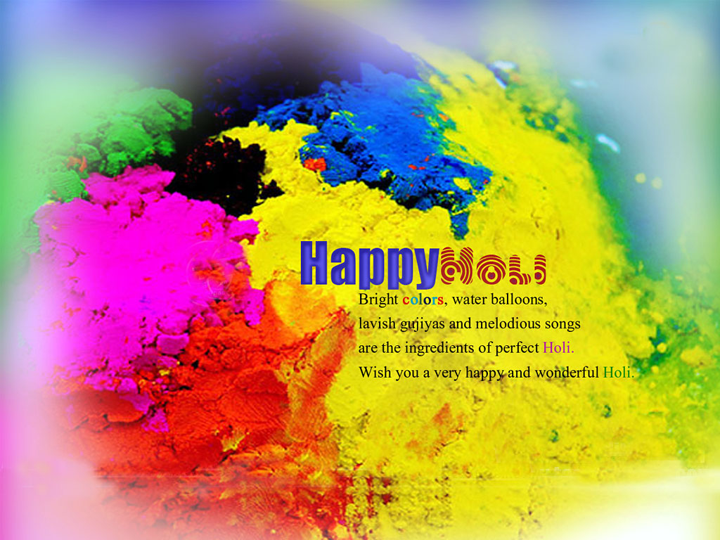 fond d'écran joyeux holi,jaune,police de caractère,couleur,monde,peinture aquarelle