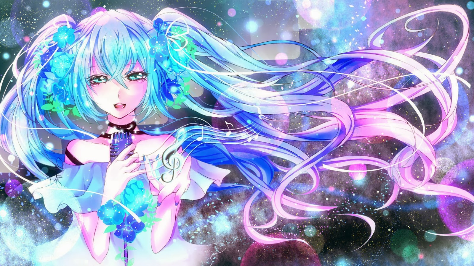 vocaloid wallpaper,cg kunstwerk,anime,lila,karikatur,violett