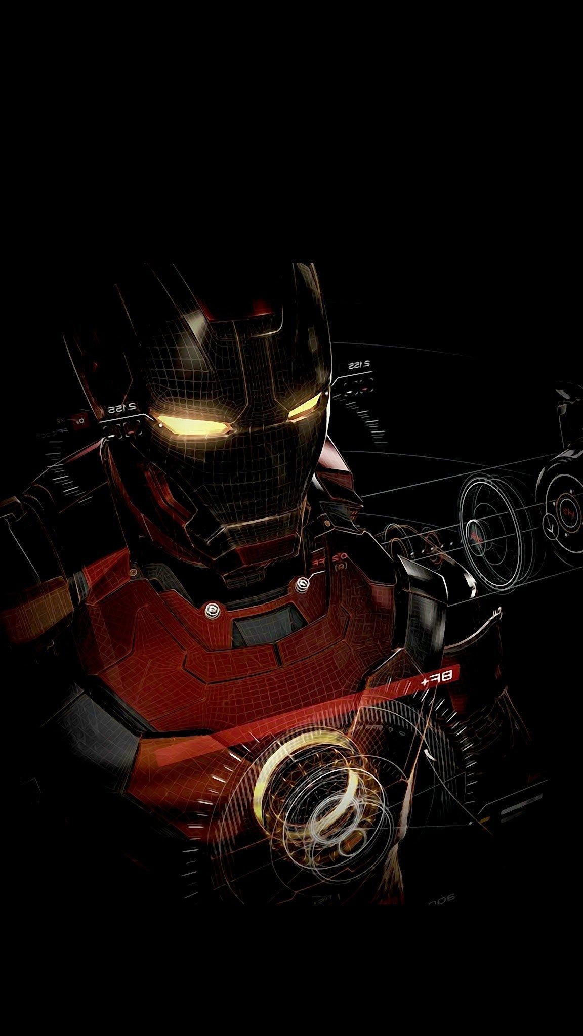 tapete 4k celular,erfundener charakter,ironman,illustration,superheld,fahrzeug