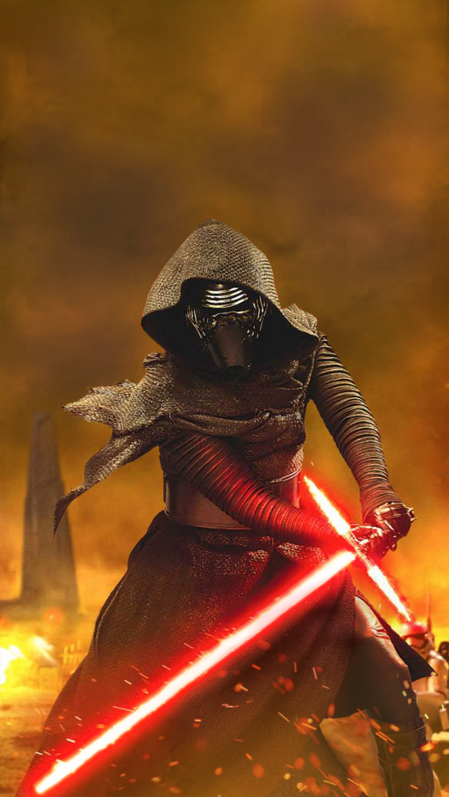 kylo ren iphone wallpaper,sword,demon,fictional character,samurai,knight