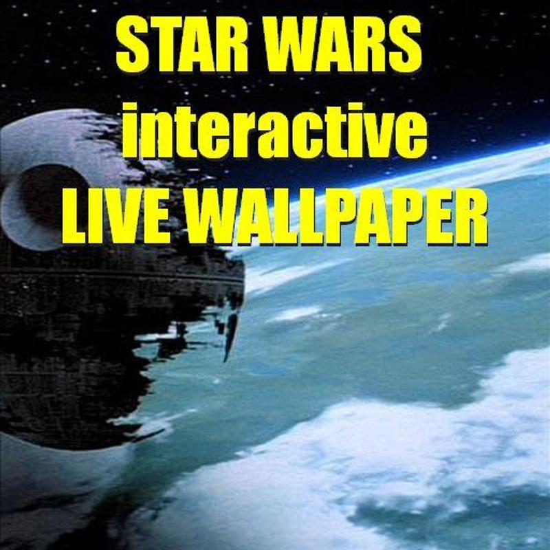 star wars live wallpaper,cielo,testo,font,copertina,film