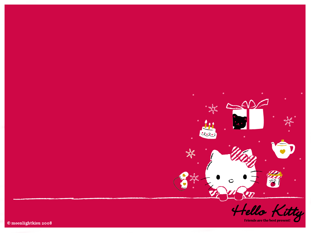 wallpaper hello kitty bergerak,text,pink,rectangle