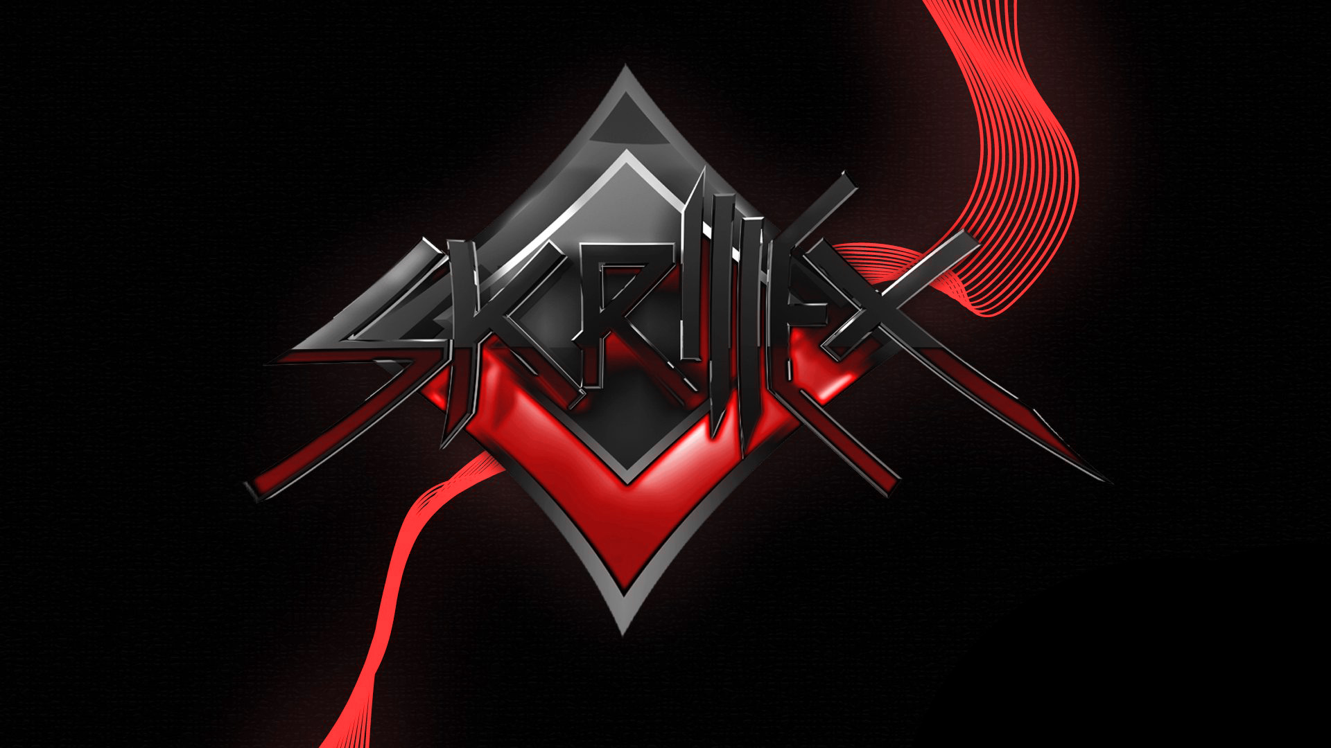 skrillex wallpaper,red,logo,graphic design,font,graphics