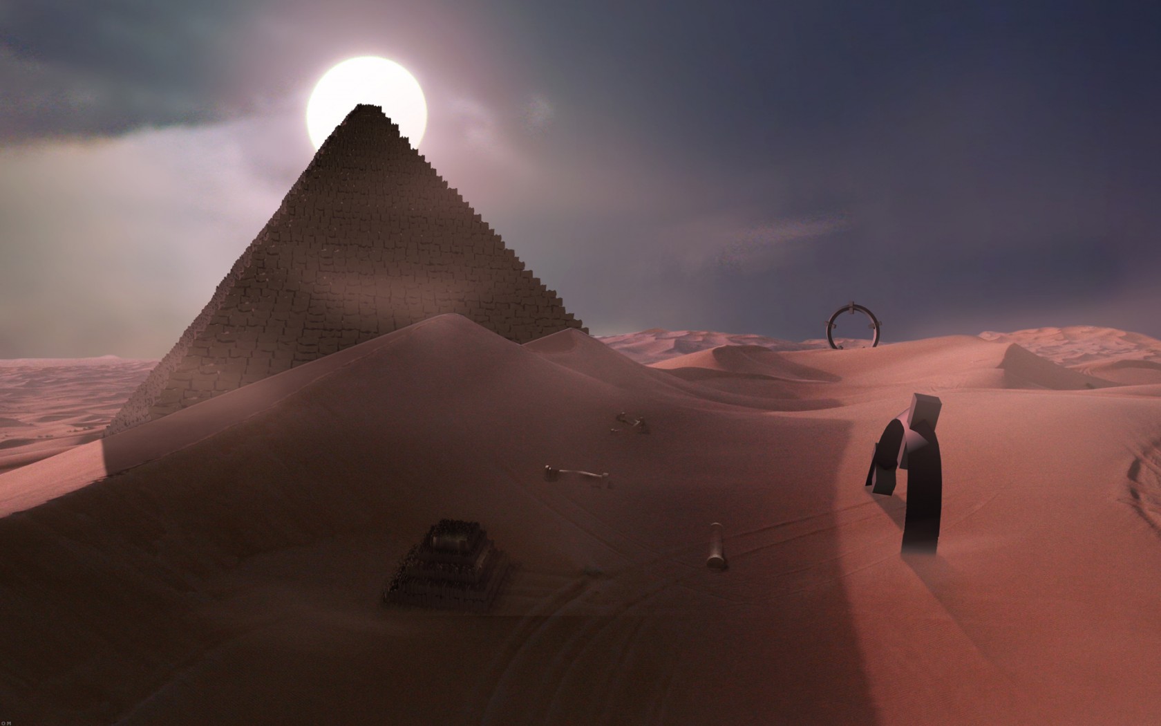 벽지 사진 hd,사막,하늘,피라미드,경치,모래