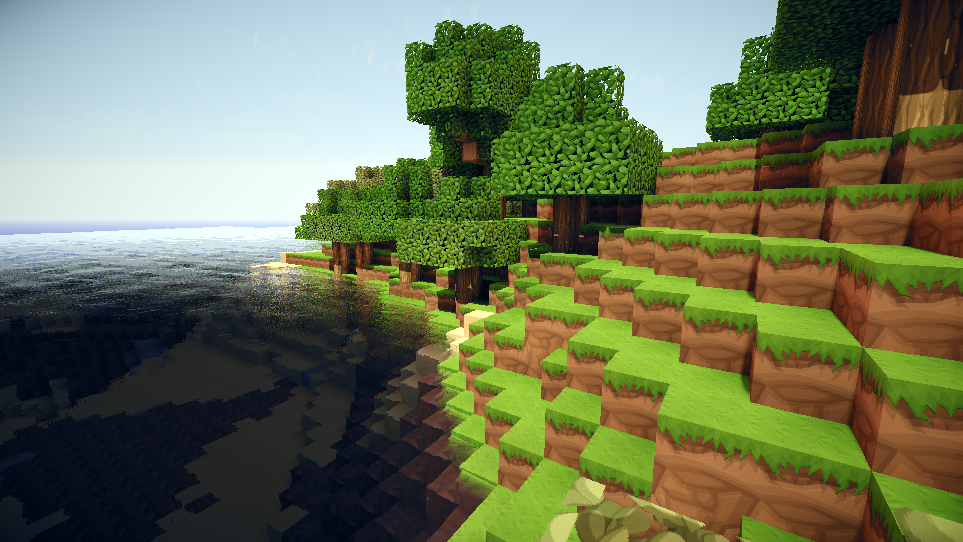 fond d'écran minecraft hd,logiciel de jeu vidéo,arbre,herbe,logiciel,plante