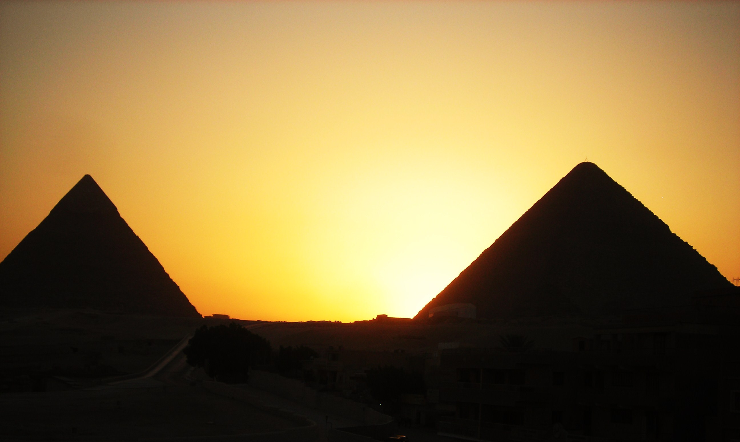 壁紙写真hd,ピラミッド,空,記念碑,日没,風景