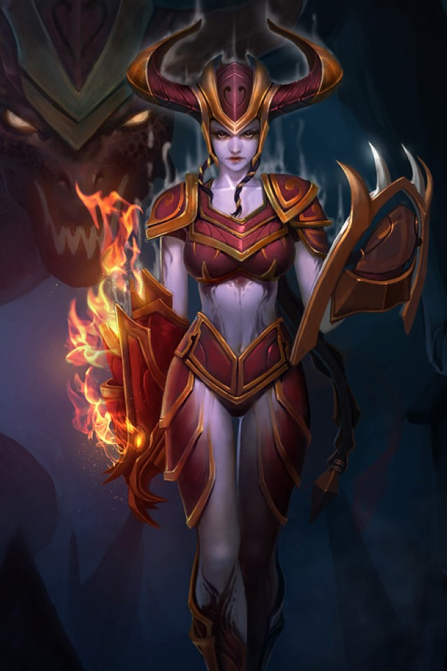 league of legends phone wallpaper,demon,cg artwork,fictional character,darkness,supernatural creature