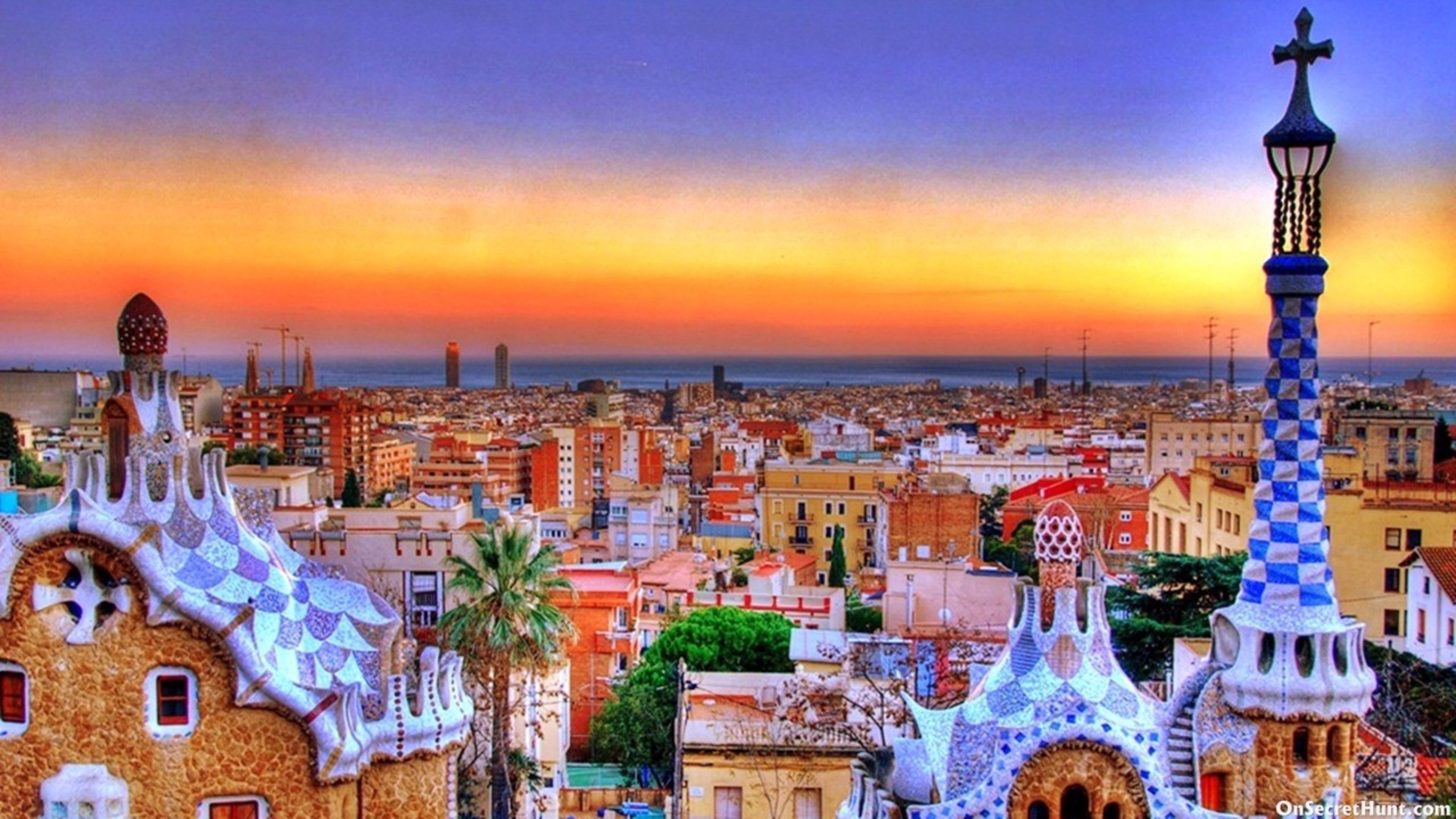 스페인 벽지,시티,하늘,도시,도시 풍경,관광 여행