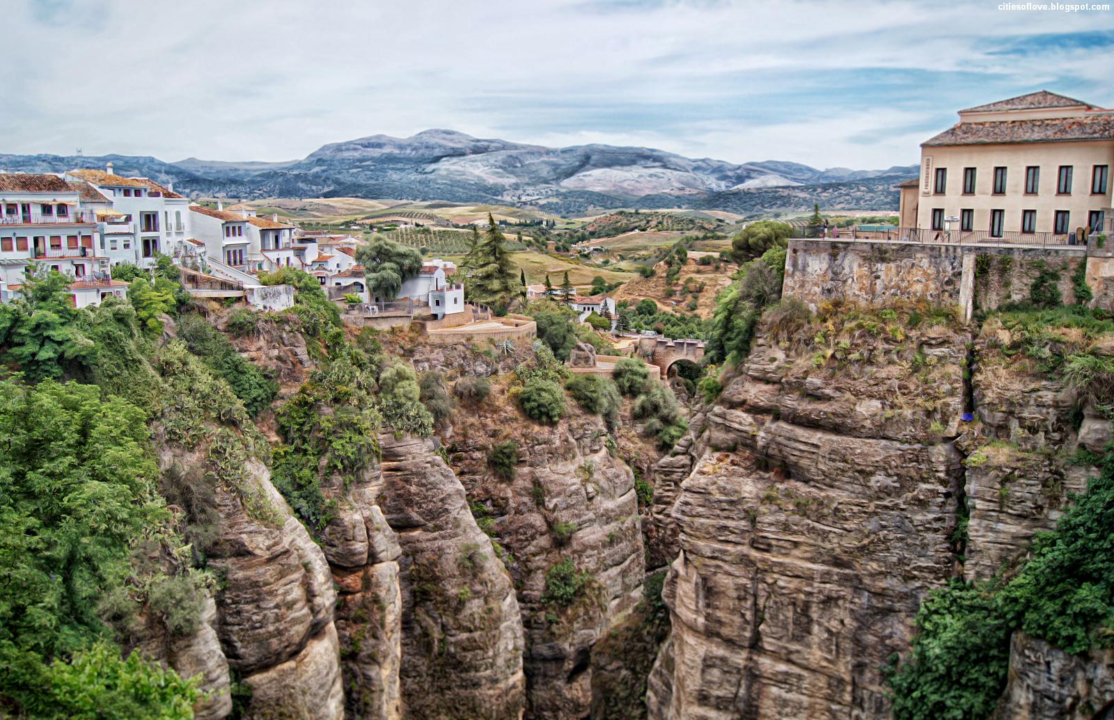 carta da parati spagna,paesaggio naturale,calanchi,acquedotto,ponte,scarpata