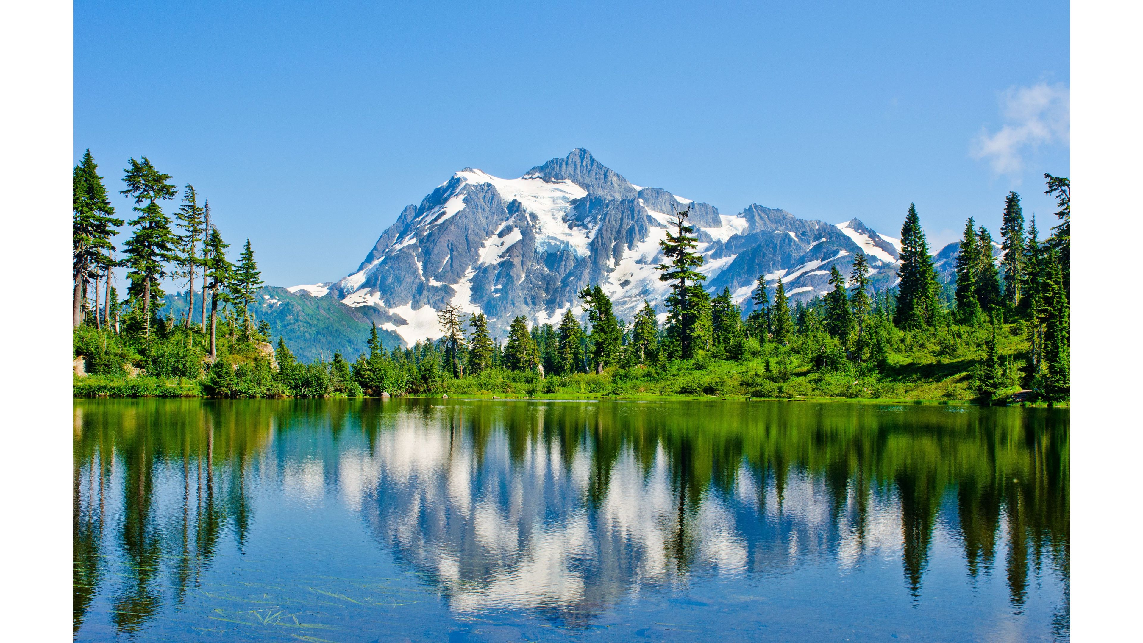 carta da parati dell'alaska,riflessione,paesaggio naturale,natura,montagna,catena montuosa