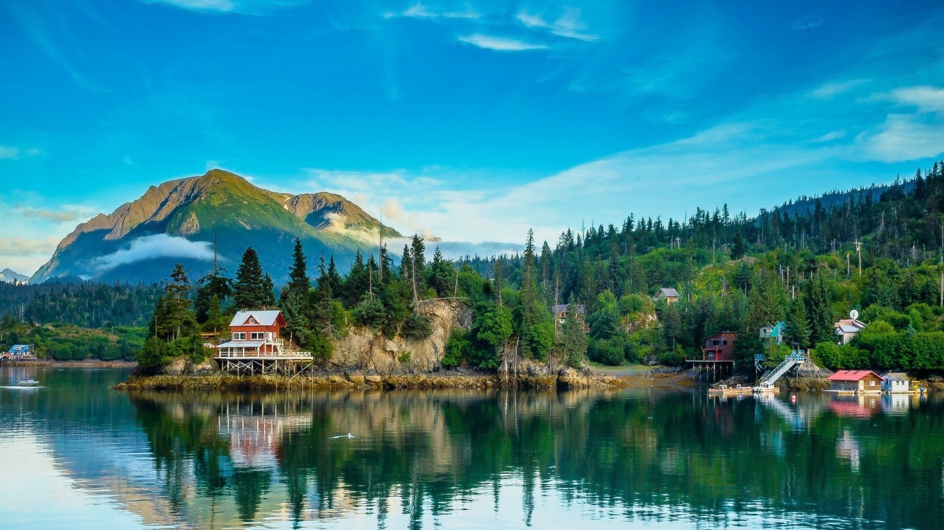 アラスカの壁紙,自然の風景,自然,水,反射,空