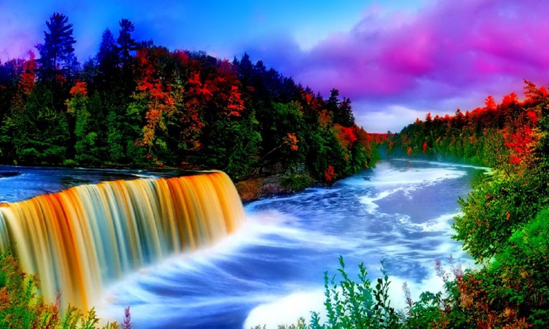 beau fond d'écran animé hd,paysage naturel,la nature,cascade,plan d'eau,l'eau