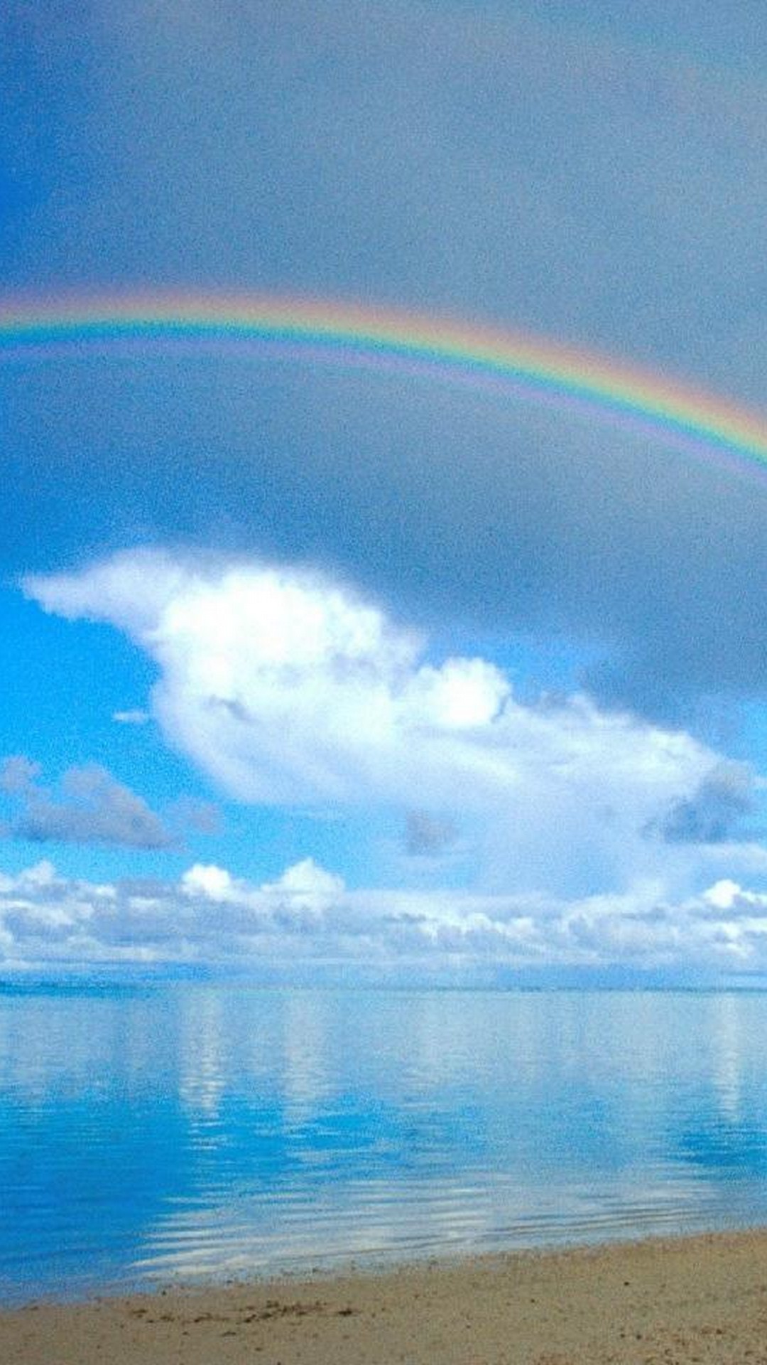 モバイル用ライブ壁紙,空,虹,雲,昼間,自然の風景