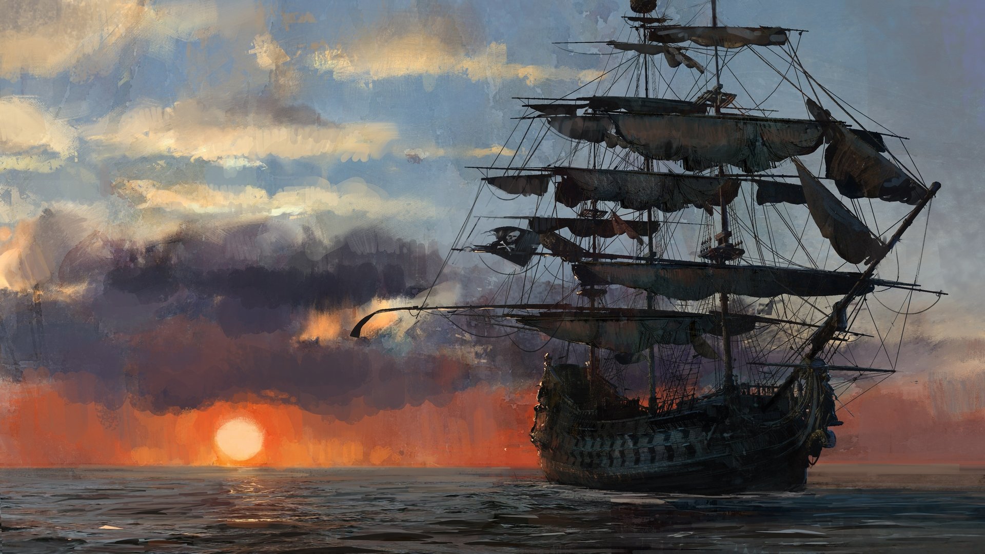 fondo de pantalla de barco pirata,velero,vehículo,primer nivel,galeón