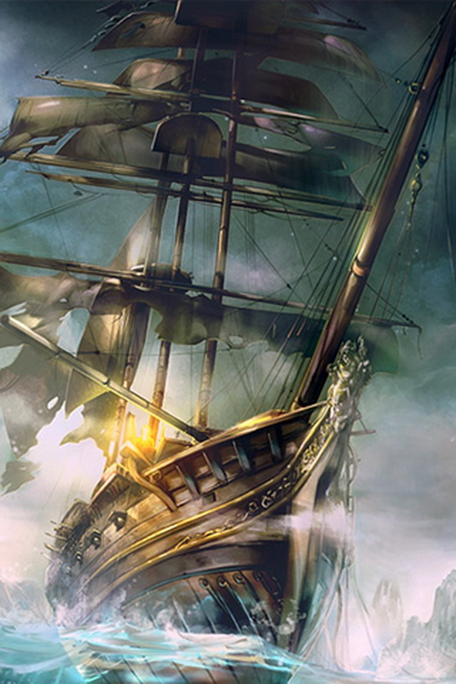 fondo de pantalla de barco pirata,primer nivel,galeón,velero,vehículo