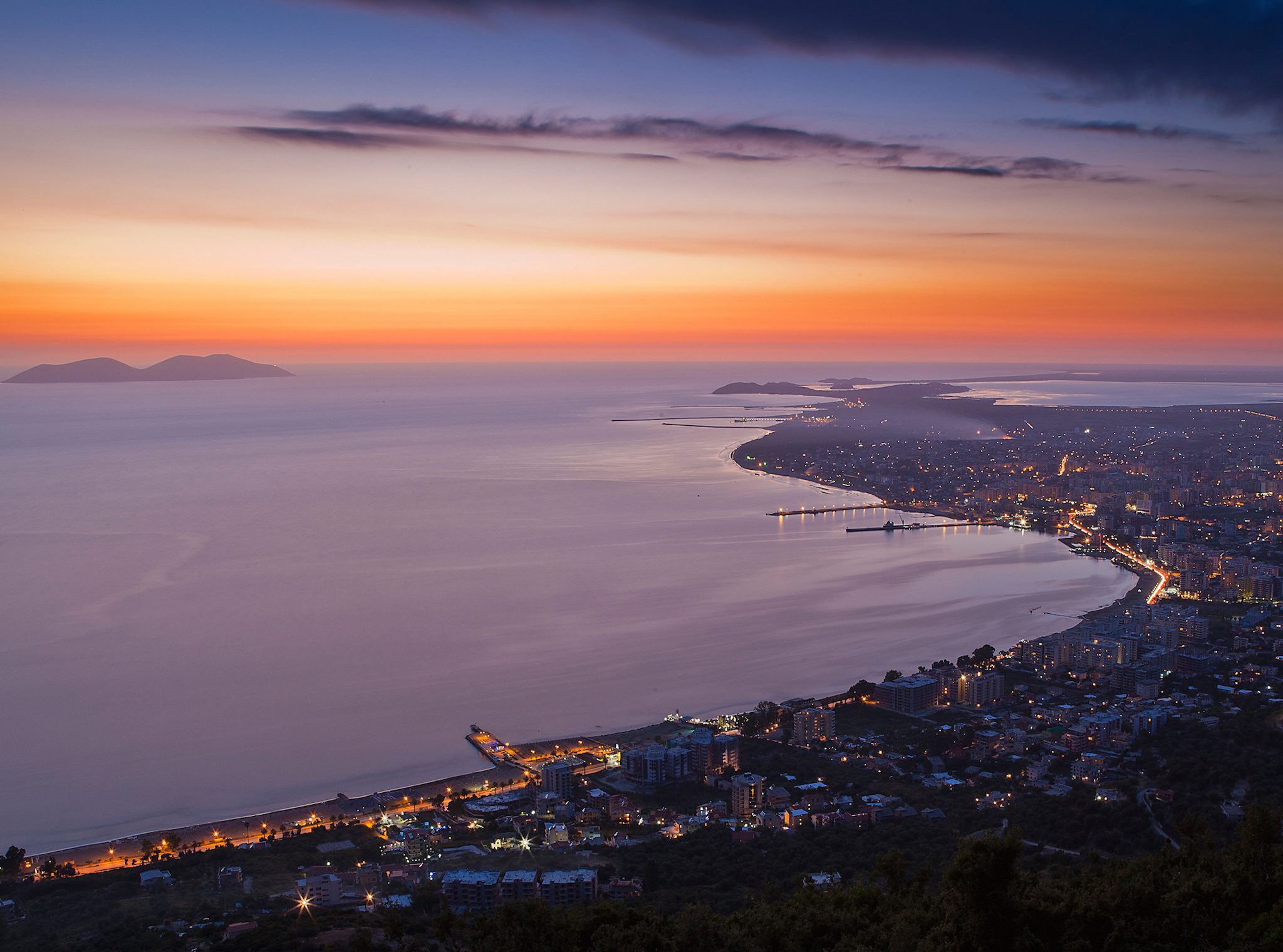 albania wallpaper,sky,body of water,horizon,sea,coast