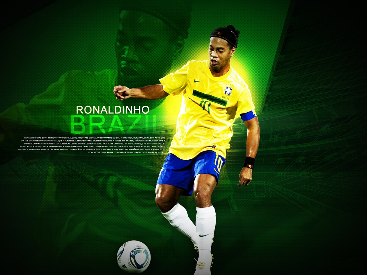 Ronaldinho Wallpaper Graphic Design Performing Arts Performance Graphics Event Wallpaperuse